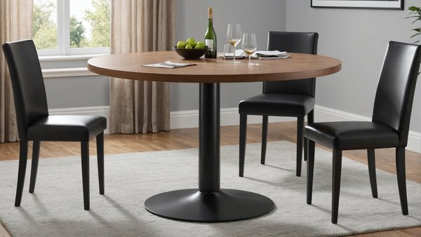 Table ronde haute 110 cm : élégance et praticité pour votre espace