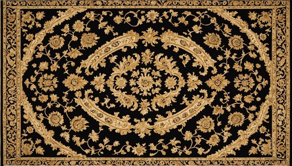 Tapis noir et or : l'élégance à petit prix pour votre couloir