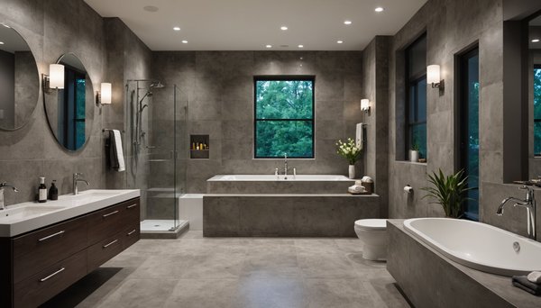 10 raisons d'opter pour le béton ciré dans la salle de bain